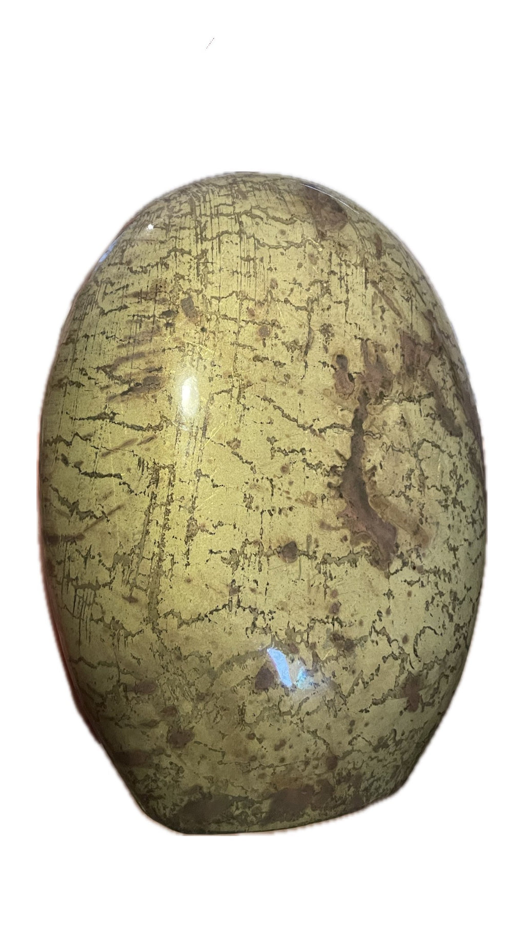 Standing egg windlicht goud / brons